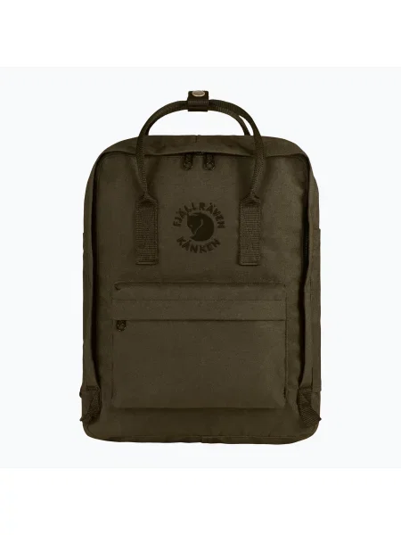 Fjällräven Re-Kånken Dark Olive Unisex Plecaki i torby Fjällräven Size: One size zielony