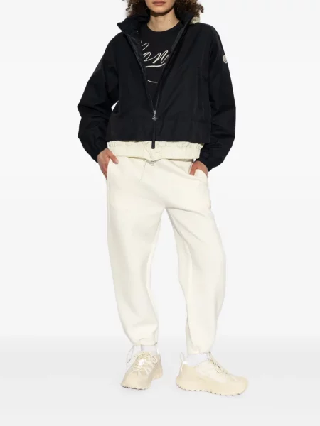 Tricou Moncler cu broderie albastru