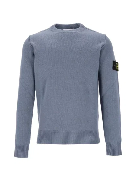 Pulover Stone Island cu strasuri albastru