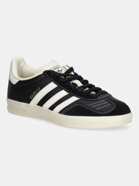 Шкіряні кросівки adidas Originals Gazelle Indoor чорний