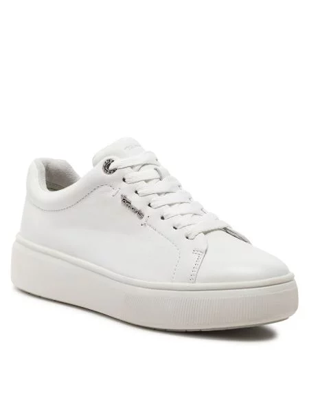 Αθλητικά Tamaris White Leather λευκό