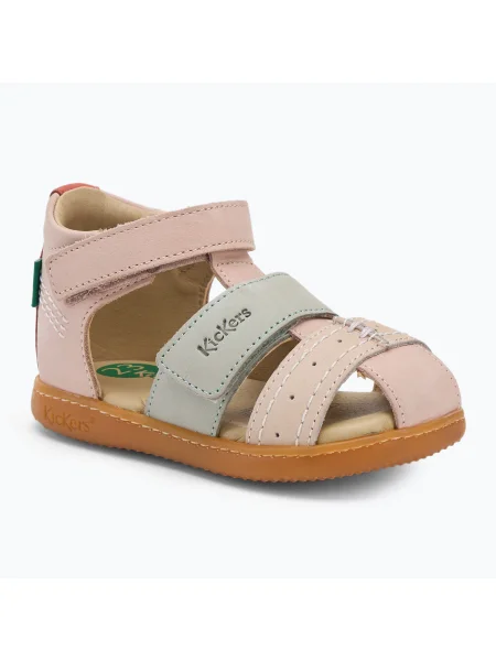 Sandale pentru copii Kickers Kick Bazar light pink/multicolor roz