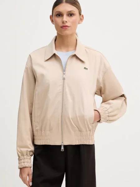 Lacoste jachetă scurtă pentru bărbați din cu bej