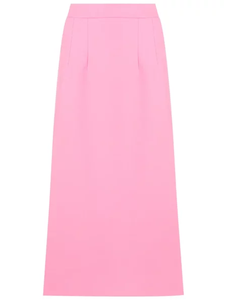 Spódnica midi Olympiah do kolan z rozcieciem różowa