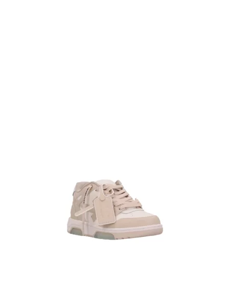 Sneakersy Off-white skórzane biznesowe białe