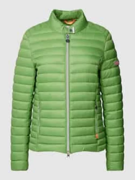 Kurtka pikowana z błyskawicznym zamkiem dwustronnym Frieda & Freddies zielona