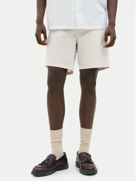 Jack & Jones Kratke hlače iz tkanine Stace Summer bež