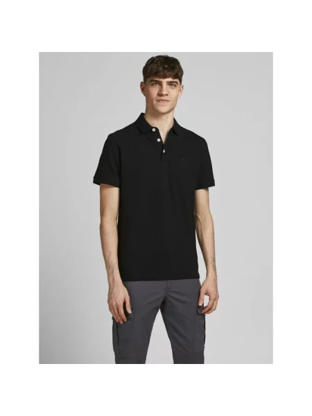 Koszulka polo Jack&jones czarna