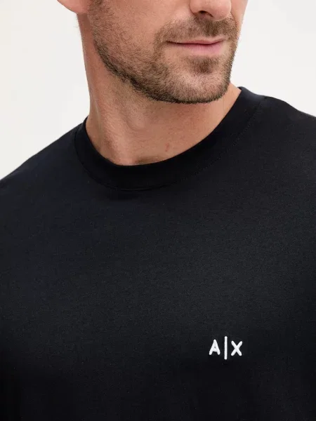 Футболка Armani Exchange с аппликацией синяя