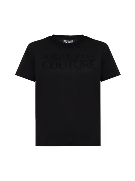 Koszulka polo Versace Jeans Couture czarna