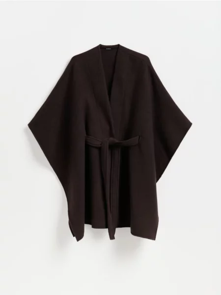 Reserved LADIES` PONCHO maro-închis maro