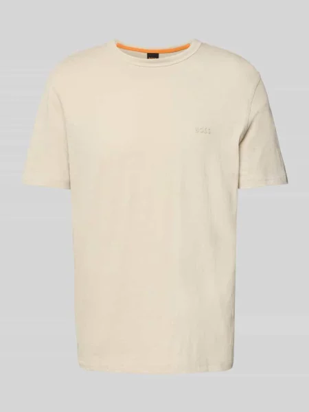 Boss Orange t-shirt gładki beżowy