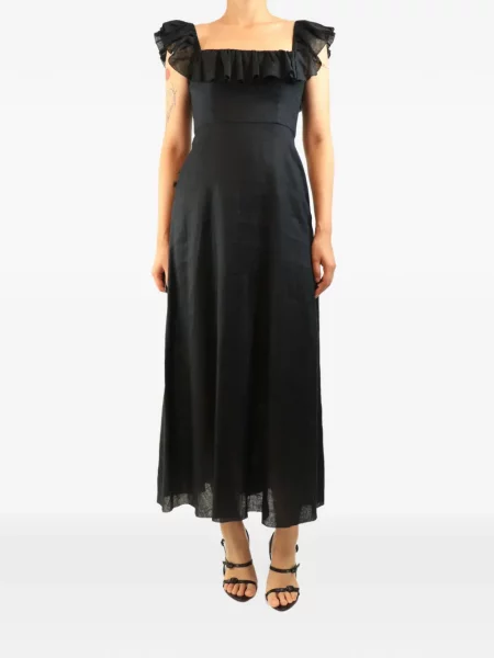 Rochie midi Zimmermann cu volane negru