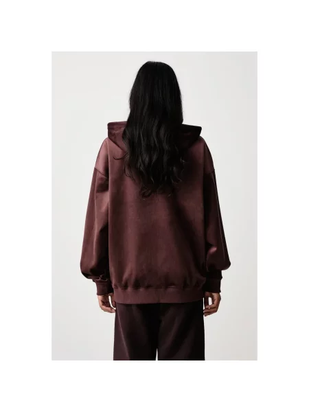 Aksamitna bluza rozpinana Y-3 brązowa