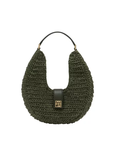 Torebka Anine Bing skórzana zielona