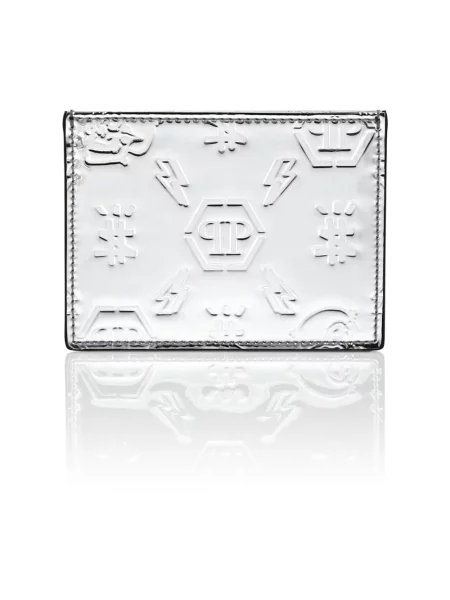 Portfel Philipp Plein skórzany szary