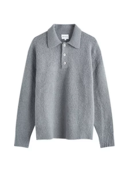 Koszulka polo Norse Projects szara