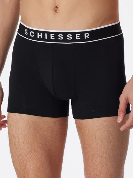 SCHIESSER Boxeralsók fekete fehér