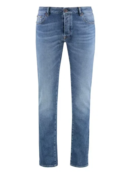 Blugi Moorer cu 5 buzunare albastru