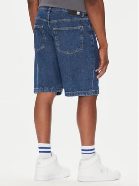 DC Shoes Jeans kratke hlače Worker Baggy Fit modra