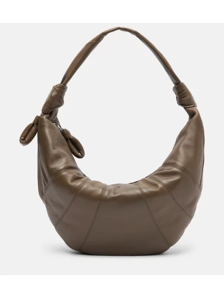 Geanta de piele Lemaire din piele verde