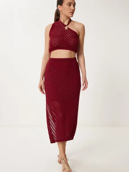 Palton Happiness İstanbul roșu