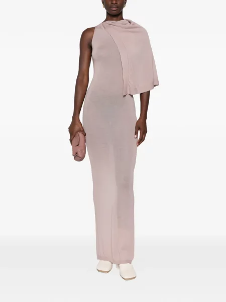 Rochie maxi Rick Owens asimetrică drapată