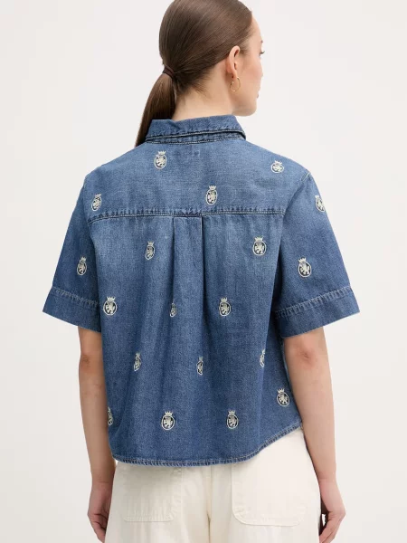 Tommy Hilfiger koszula jeansowa niebieska