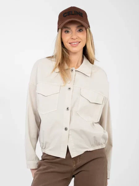 Cămașă Rue Paris cu mâneci lungi lungă alb