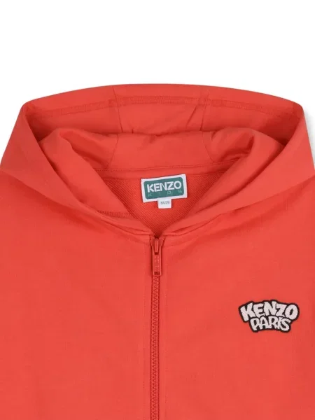 Dětska mikina s kapucí Kenzo červená