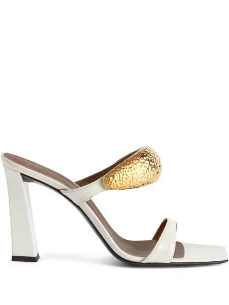 Sandale Giuseppe Zanotti din piele alb
