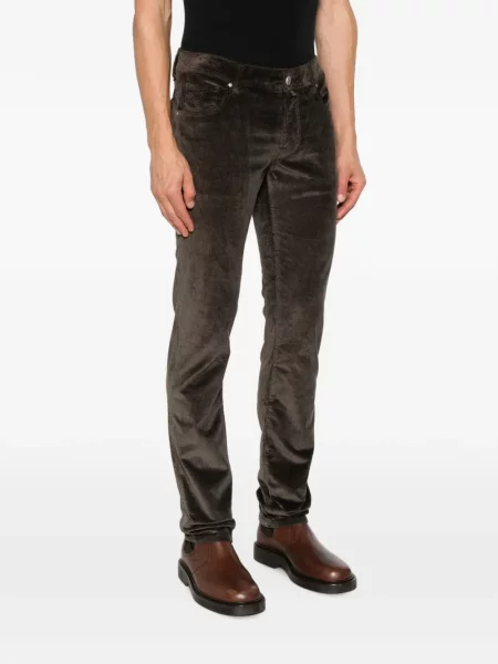 Pantaloni Jacob Cohën de catifea cord maro