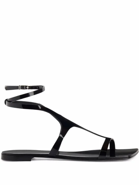 Sandale Giuseppe Zanotti fără toc negru