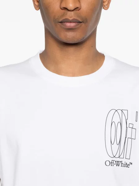 Grafic tricou Off-white alb