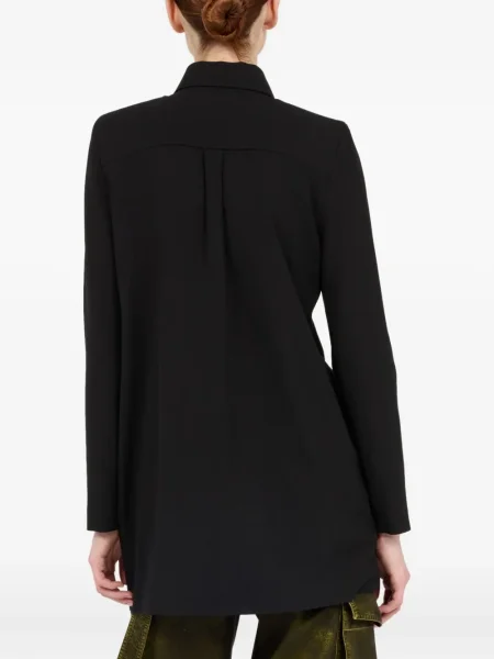 Rochie tip cămașă Roberto Cavalli de costum negru