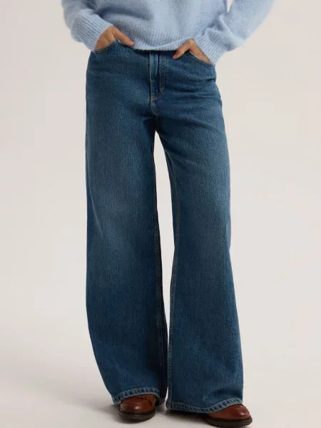 Широкі джинси DIVERSE Frano бавовна/еластан синій