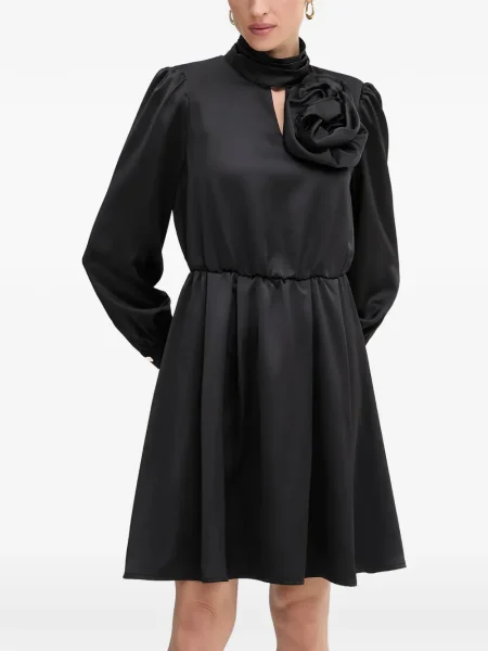 Rochie mini Fracomina cu model floral de costum negru