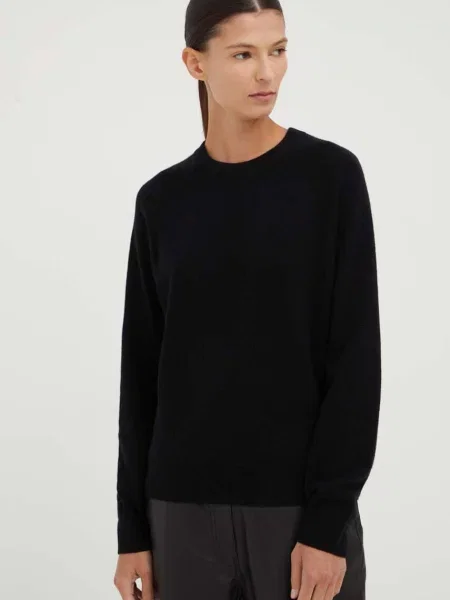 Samsoe Samsoe pulover de casmir gri light negru