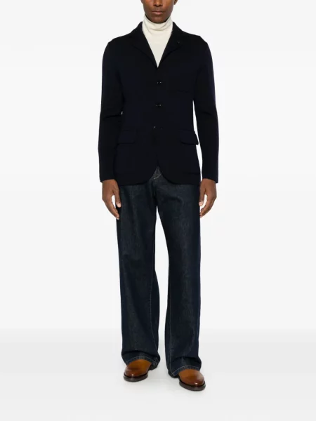 Sacou Lardini tricotate albastru