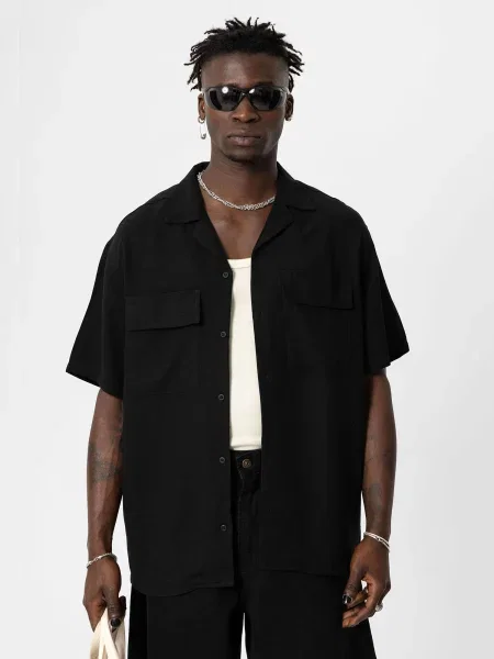 VAMOS CLO Košile Athens' černá