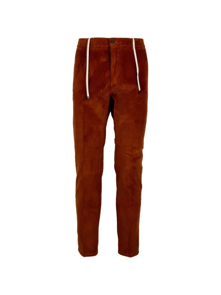 Pantaloni Cruna de catifea cord cu cordon maro