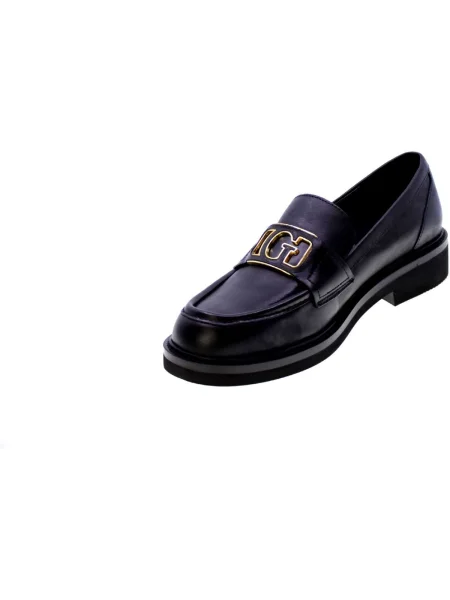 Guess De piele pantofi loafer SHUTTLE negru