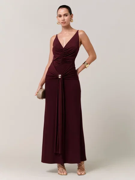 Sável Rochie de seară Cynthia mov zmeură
