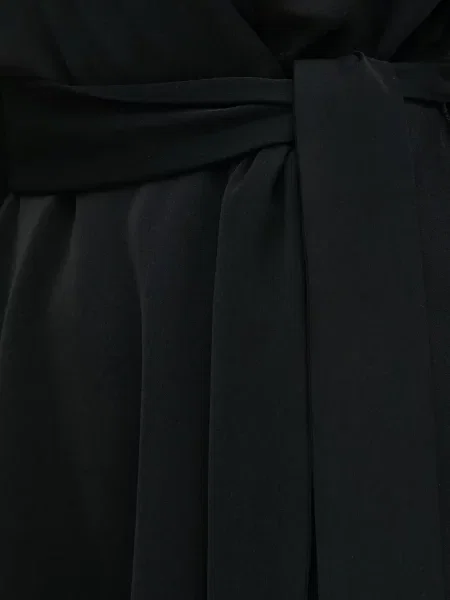 Rochie maxi Dkny lungă de costum negru
