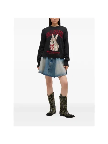 Sweter Ganni czarny