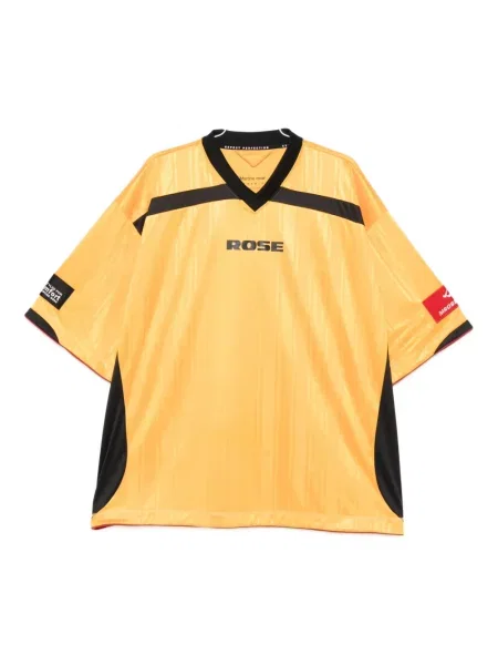 Tričko Martine Rose s výstřihem do v žluté