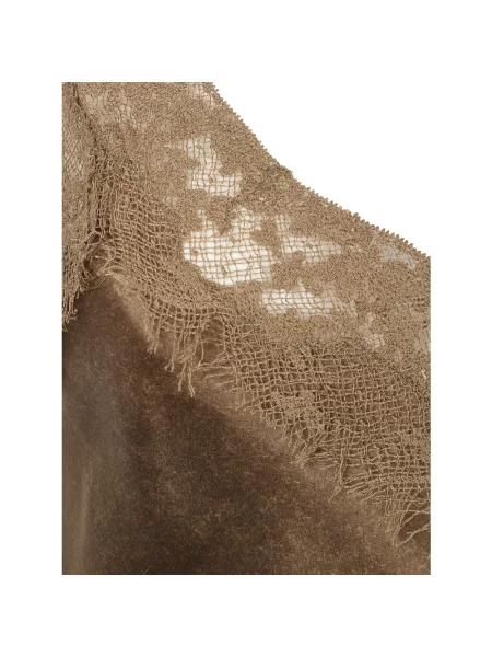 Lniany top Ermanno Scervino zielony