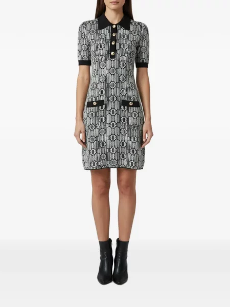Rochie mini Maje tricotate alb