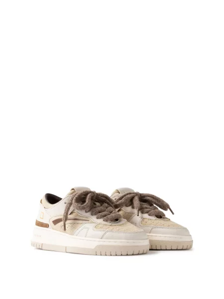 Sneakersy D.a.t.e. skórzane beżowe