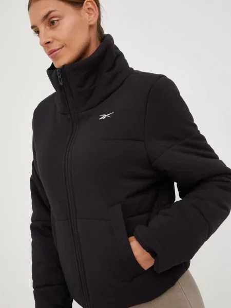 Pikowana kurtka przejściowa Reebok czarna